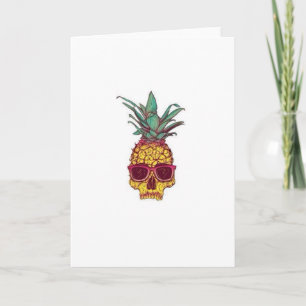Ananas Skull-kaart Kaart