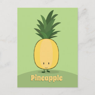 Ananas souriant   Carte postale