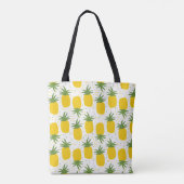 Ananas Stippen: Zomer Fruit Design Draagtas (Achterkant)