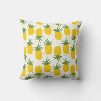Ananas Stippen: Zomer Fruit Design Kussen