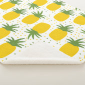 Ananas Stippen: Zomer Fruit Design Sherpa Deken (3/4)