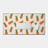 Ananas sur fond beige champagne clair (Clavier et souris)