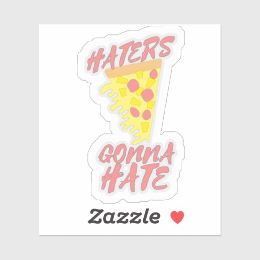 Ananas sur Pizza Epic Custom-Cut Vinyl Sticker (Feuille)