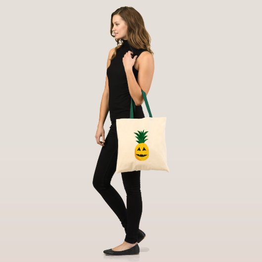 Ananas Tas van het Canvas Jack-O-Lantern (Voorkant (model))