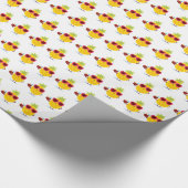 Ananas Tiki Luau Gift Wrap Papier Tropisch (Hoek)
