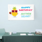 Ananas Tiki Parti Personnalisé Luau Bannière (Salon professionnel)