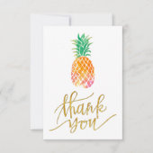 ananas tropical aquarelle merci (Devant)