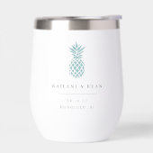 Ananas Tropical Destination Mariage Faveur (Gauche)