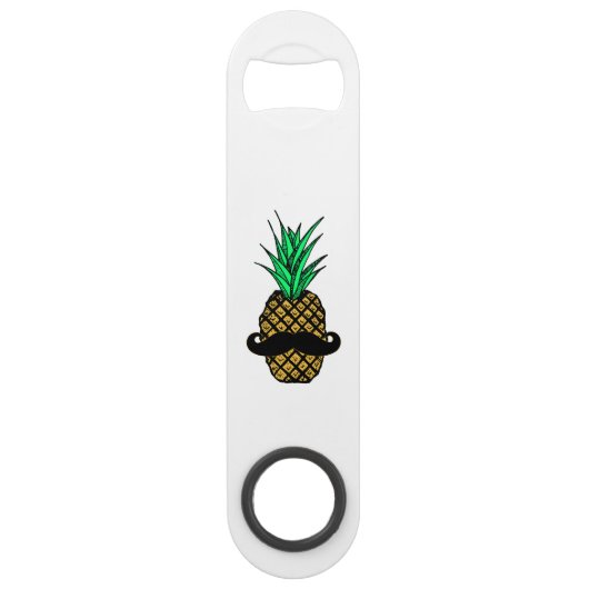 Ananas tropical drôle avec la moustache (Devant)