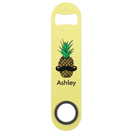 Ananas tropical drôle avec le monogramme de (Dos)