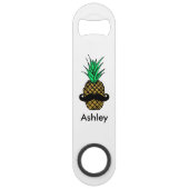 Ananas tropical drôle avec le monogramme de (Devant)