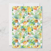 Ananas tropical Invitation du deuxième anniversair (Dos)