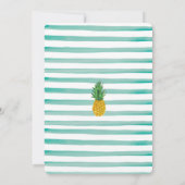 Ananas Tropical | Invitation pour une soirée Luau  (Dos)
