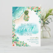 Ananas tropical Nouvelle adresse Faire-part de dép (Debout devant)