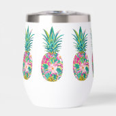 Ananas tropical rose et vert (Avant)