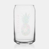 Ananas tropical rose et vert (Verso)