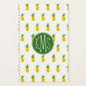 Ananas tropicaux d'or | Monogramme (Devant)