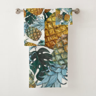 Ananas Tropicaux & Feuilles Île Exotique