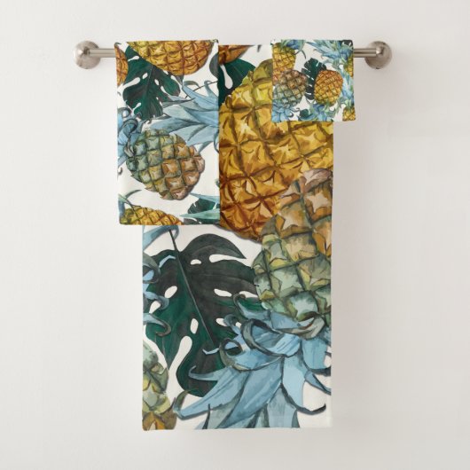 Ananas Tropicaux & Feuilles Île Exotique (En situation)
