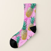 Ananas tropicaux Marbre rose Chic tendance (Gauche - extérieur)