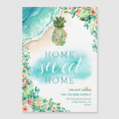 Ananas tropique Faire-part magnétique de déplaceme (Devant)