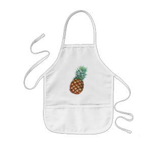 Ananas Tropisch Aquarel Jungle Palm Patroon Kinder Schort