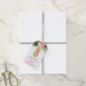 Ananas Tropisch Baby shower Cadeaulabel (Met Touw)