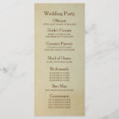 ananas tropisch strand bruiloft programma's (Achterkant)