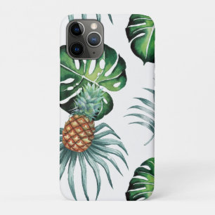 Ananas Tropisch Waterverf Jungle Palm Patroon iPhone 11 Pro Hoesje