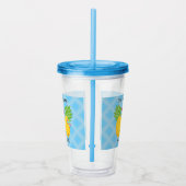 ananas tropische pina colada Romantic Acryl Drinkbeker (Rechts)