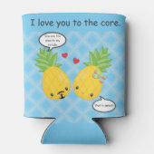 ananas tropische pina colada Romantic Blikjeskoeler (Achterkant)