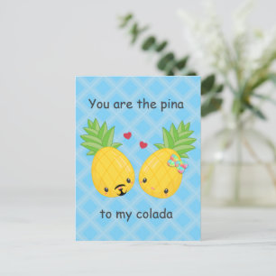 ananas tropische pina colada Romantic Briefkaart