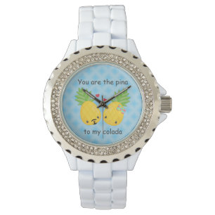 ananas tropische pina colada Romantic Horloge