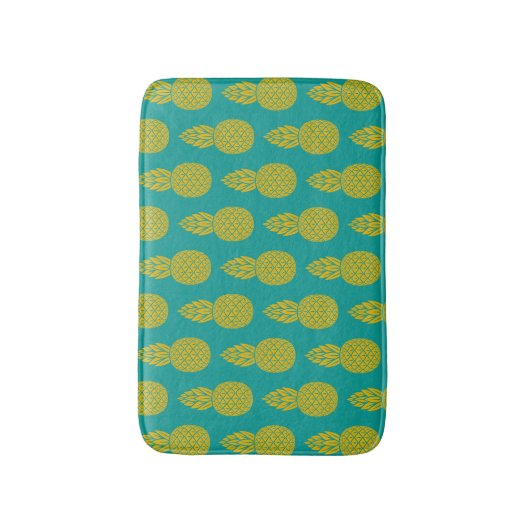 ananas tropische vruchten badmat (Voorkant Verticaal)