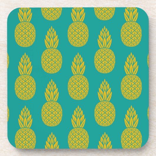ananas tropische vruchten onderzetter (Voorkant)
