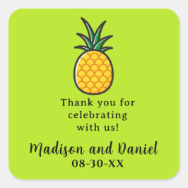 Ananas Trouw Tropische Favoriet Sticker