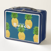 Ananas turquoise blauw (Voorkant)