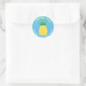 Ananas Tutti Frutti Fruit Dank u Ronde Sticker (Tas)