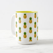 ananas tweekleurige koffiemok (Voorkant links)