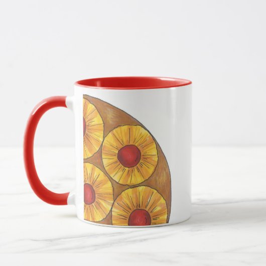 Ananas Upside Down Gâteau Cherry Foodie Mug (Gauche)