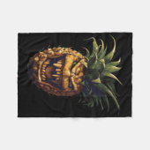 Ananas Vampire Sticker Fleece Deken (Voorkant (Horizontaal))