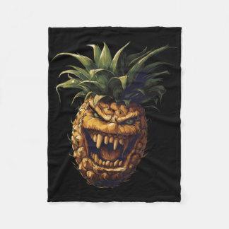 Ananas Vampire Sticker Fleece Deken