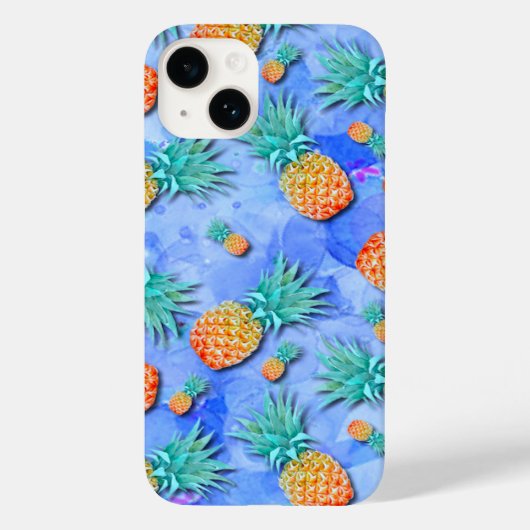 Ananas. Verf. Feest. Case-Mate iPhone Case (Achterkant)