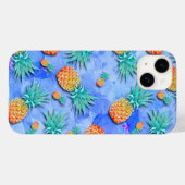 Ananas. Verf. Feest. Case-Mate iPhone Case (Achterkant (horizontaal))