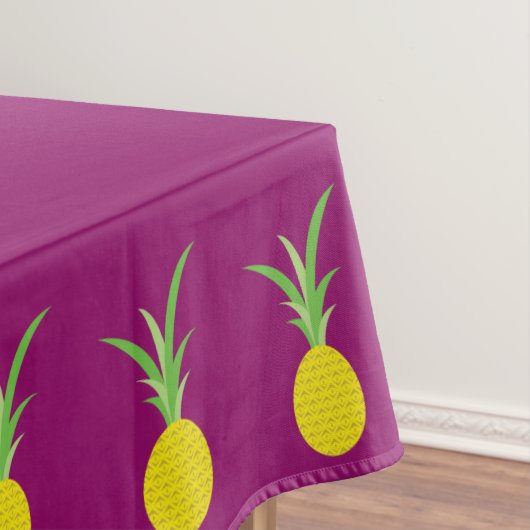 Ananas verjaardagsfeestje tafelkleed (Voorbeeld)