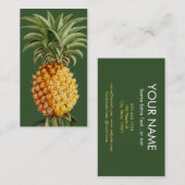 Ananas Visitekaartjes -  botanisch (Voorkant / Achterkant)