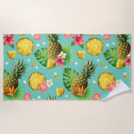 Ananas voor exotische verfrissing strandlaken