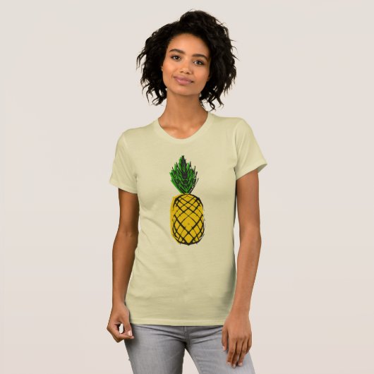 ananas voor vrouwen t-shirt (Voorkant volledig)