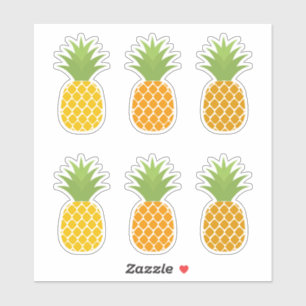 Ananas vruchten, vinylstickers op maat gesneden sticker