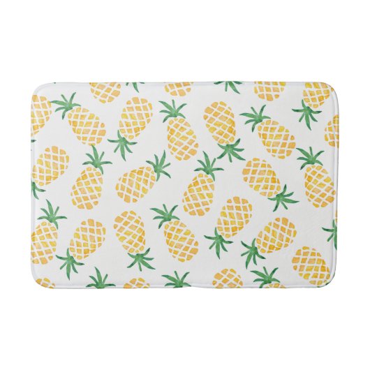 Ananas waterverf badmat (Voorkant)